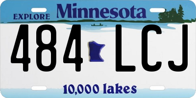 MN license plate 484LCJ