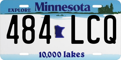 MN license plate 484LCQ