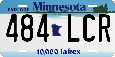 MN license plate 484LCR