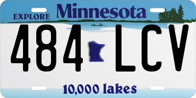 MN license plate 484LCV