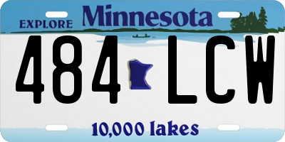 MN license plate 484LCW