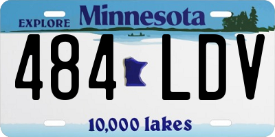 MN license plate 484LDV