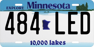 MN license plate 484LED