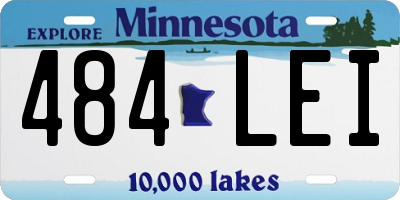 MN license plate 484LEI