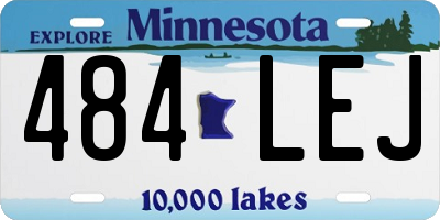 MN license plate 484LEJ