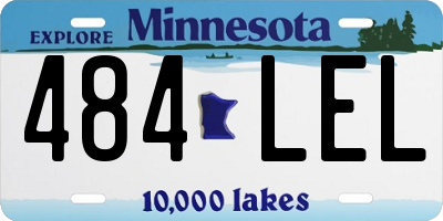 MN license plate 484LEL