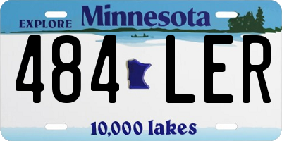 MN license plate 484LER
