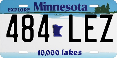 MN license plate 484LEZ