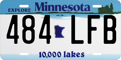 MN license plate 484LFB