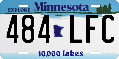 MN license plate 484LFC