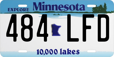 MN license plate 484LFD