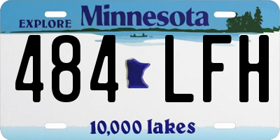 MN license plate 484LFH