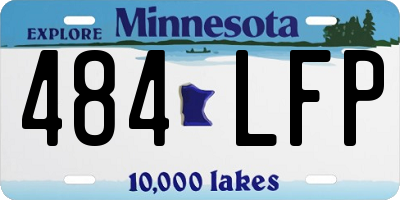 MN license plate 484LFP