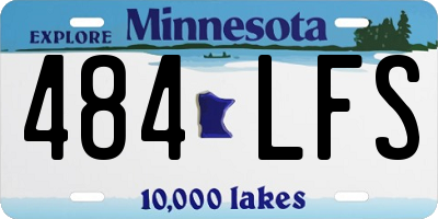 MN license plate 484LFS