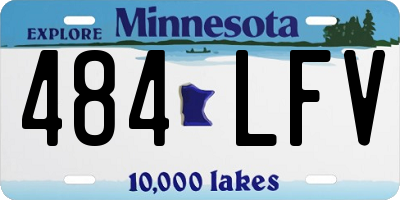 MN license plate 484LFV