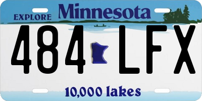 MN license plate 484LFX