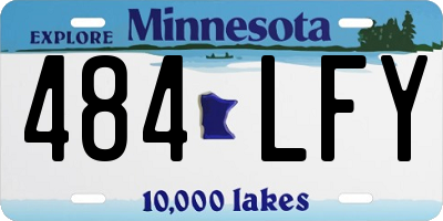 MN license plate 484LFY
