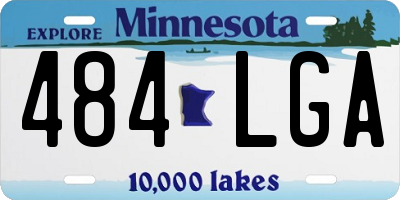 MN license plate 484LGA