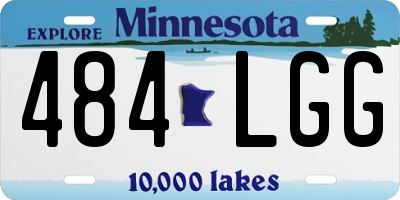 MN license plate 484LGG