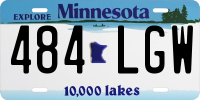 MN license plate 484LGW