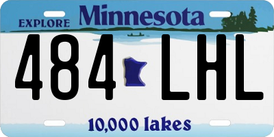 MN license plate 484LHL