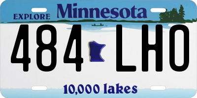 MN license plate 484LHO