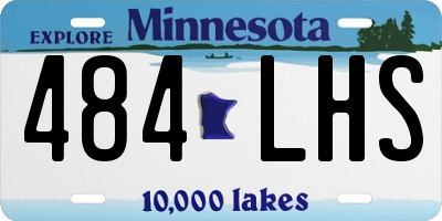 MN license plate 484LHS