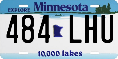 MN license plate 484LHU