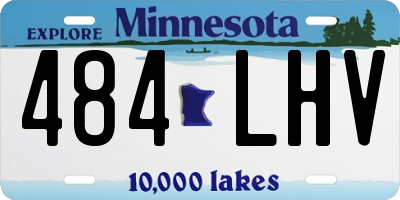 MN license plate 484LHV