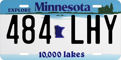 MN license plate 484LHY