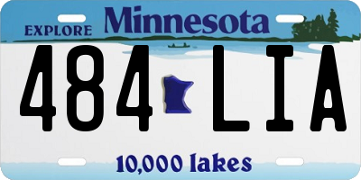 MN license plate 484LIA