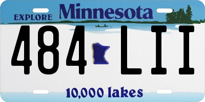 MN license plate 484LII