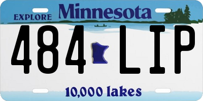 MN license plate 484LIP
