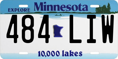 MN license plate 484LIW