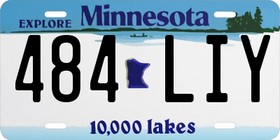 MN license plate 484LIY