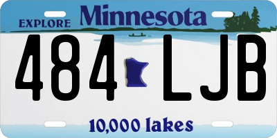 MN license plate 484LJB