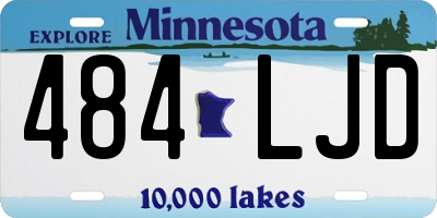 MN license plate 484LJD