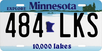 MN license plate 484LKS