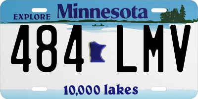 MN license plate 484LMV
