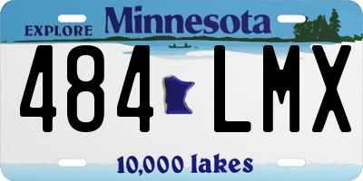 MN license plate 484LMX