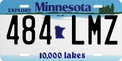 MN license plate 484LMZ