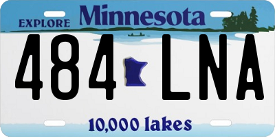 MN license plate 484LNA