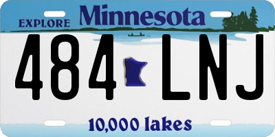 MN license plate 484LNJ