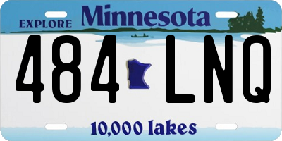 MN license plate 484LNQ