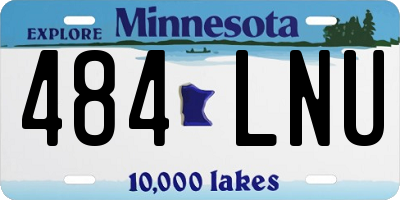 MN license plate 484LNU