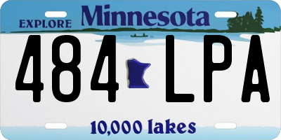 MN license plate 484LPA