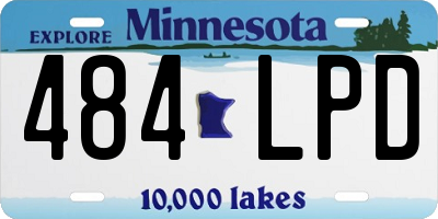 MN license plate 484LPD