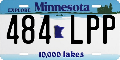 MN license plate 484LPP