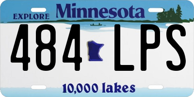MN license plate 484LPS