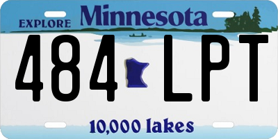 MN license plate 484LPT